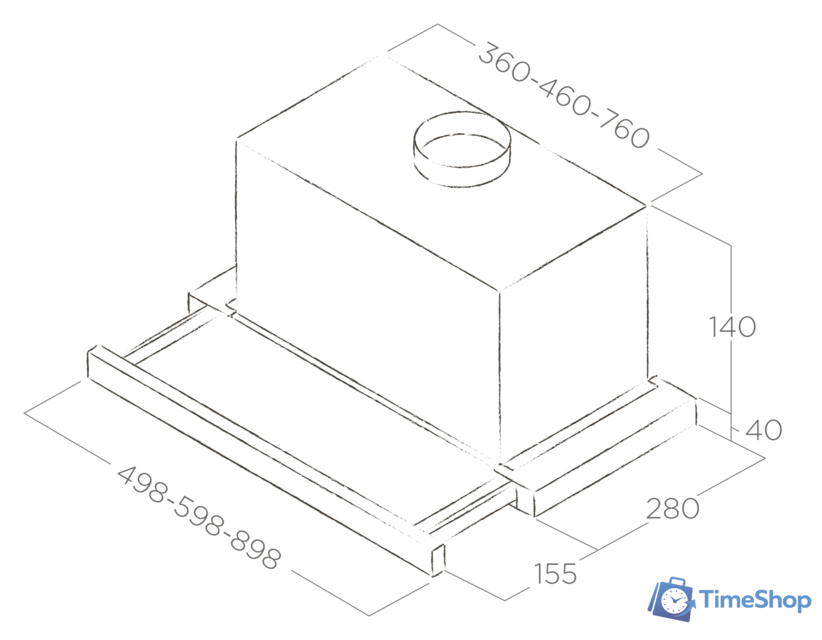 Кухонная вытяжка Elica Elite 14 Lux GRVT/A/90 PRF0098879B - Изображение №2 — Интернет-магазин Time-Shop