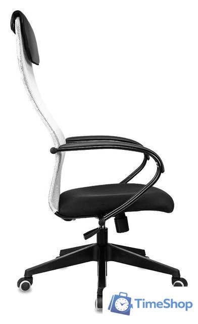 Офисное кресло Бюрократ CH-607 (светло-серый TW-02/сетка) - Изображение №4 — Интернет-магазин Time-Shop