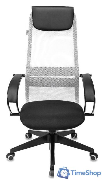 Офисное кресло Бюрократ CH-607 (светло-серый TW-02/сетка) - Изображение №3 — Интернет-магазин Time-Shop