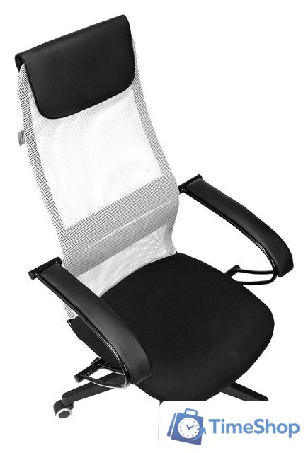 Офисное кресло Бюрократ CH-607 (светло-серый TW-02/сетка) - Изображение №11 — Интернет-магазин Time-Shop