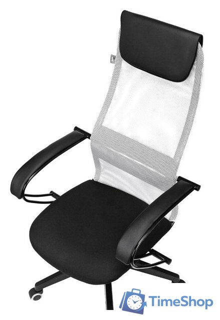 Офисное кресло Бюрократ CH-607 (светло-серый TW-02/сетка) - Изображение №12 — Интернет-магазин Time-Shop