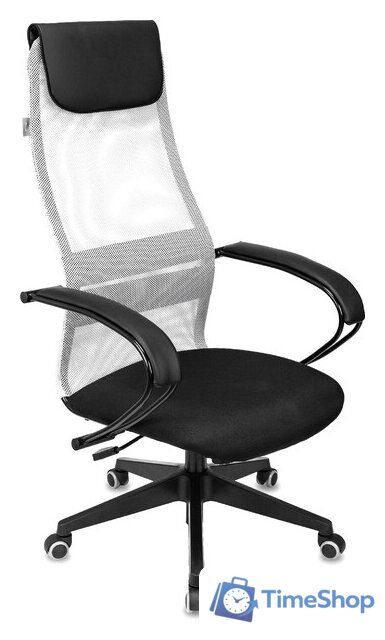 Офисное кресло Бюрократ CH-607 (светло-серый TW-02/сетка) - Изображение №14 — Интернет-магазин Time-Shop