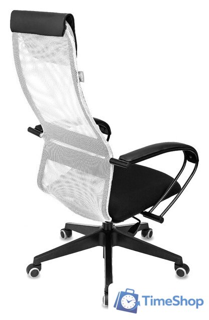 Офисное кресло Бюрократ CH-607 (светло-серый TW-02/сетка) - Изображение №7 — Интернет-магазин Time-Shop