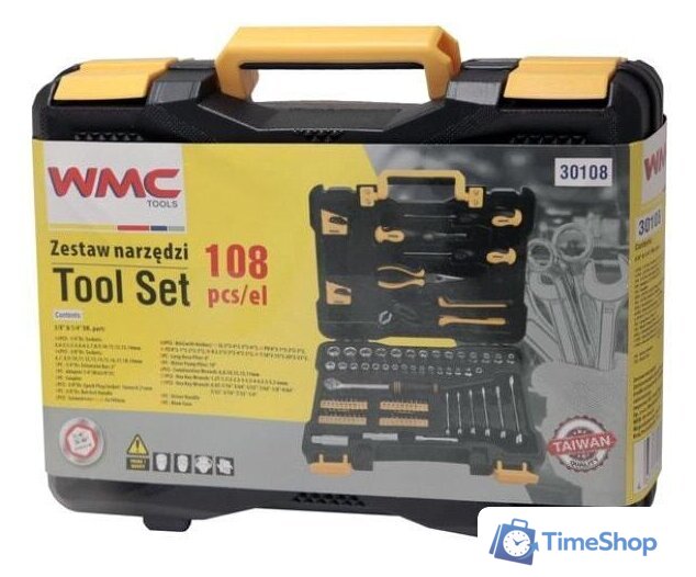 Универсальный набор инструментов WMC Tools 30108 (108 предметов) - Изображение №3 — Интернет-магазин Time-Shop