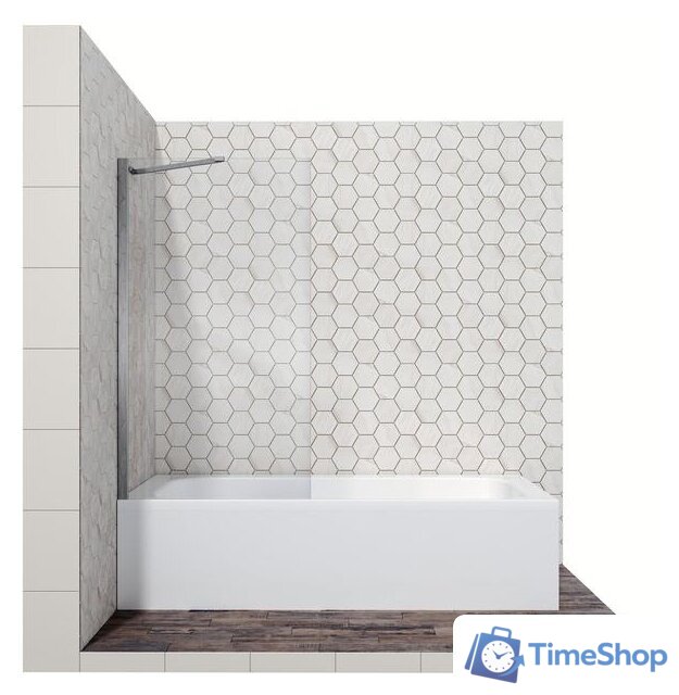 Стеклянная шторка для ванны Ambassador Bath Screens 16041103 80 - Изображение №1 — Интернет-магазин Time-Shop