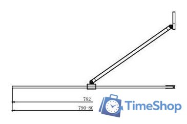 Стеклянная шторка для ванны Ambassador Bath Screens 16041103 80 - Изображение №6 — Интернет-магазин Time-Shop