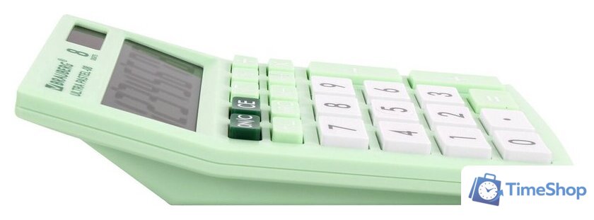 Бухгалтерский калькулятор BRAUBERG Ultra Pastel-08-LG 250515 (мятный) - Изображение №2 — Интернет-магазин Time-Shop