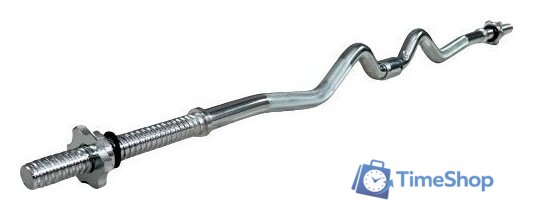 Гриф для штанги Atlas Sport EZ-образный хромированный, разборный EZ1260-25 D25 - Изображение №1 — Интернет-магазин Time-Shop