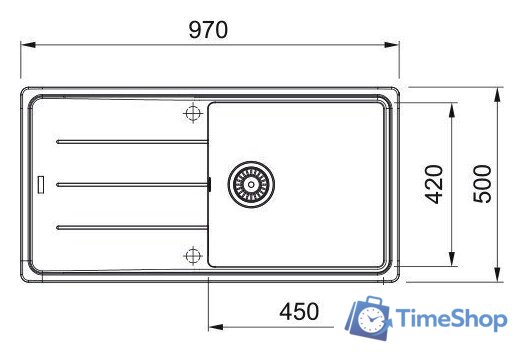 Кухонная мойка Franke Basis BFG 611-97 114.0676.287 (капучино) - Изображение №2 — Интернет-магазин Time-Shop