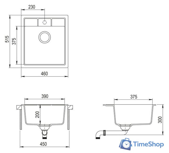 Кухонная мойка Aquasanita Nova SQN100W (beige 110) - Изображение №2 — Интернет-магазин Time-Shop