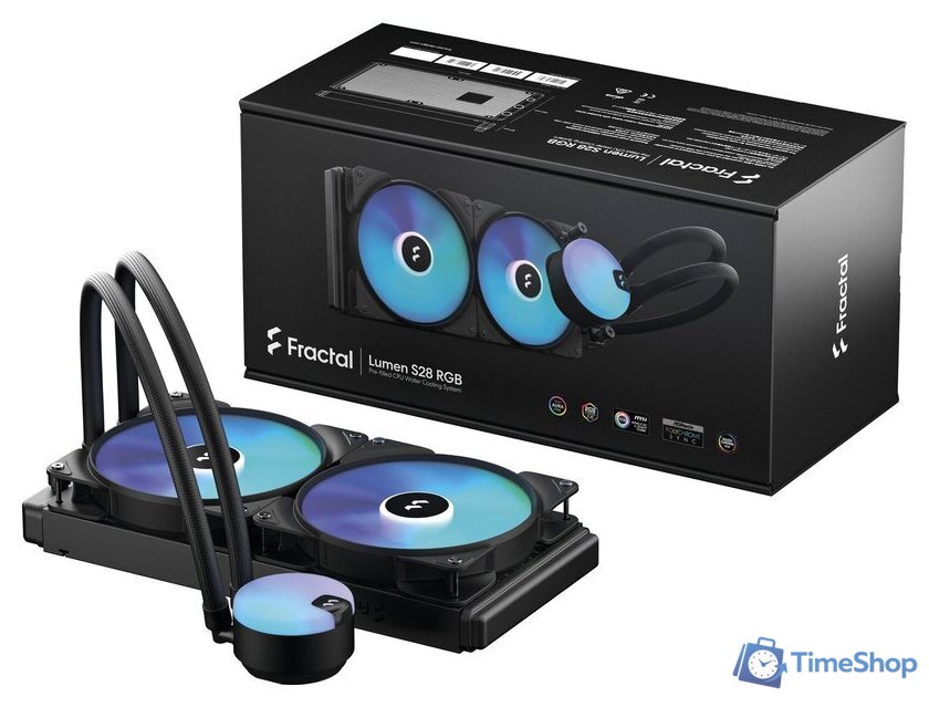 Система жидкостного охлаждения для процессора Fractal Design Lumen S28 RGB v2 FD-W-L1-S2812 - Изображение №7 — Интернет-магазин Time-Shop