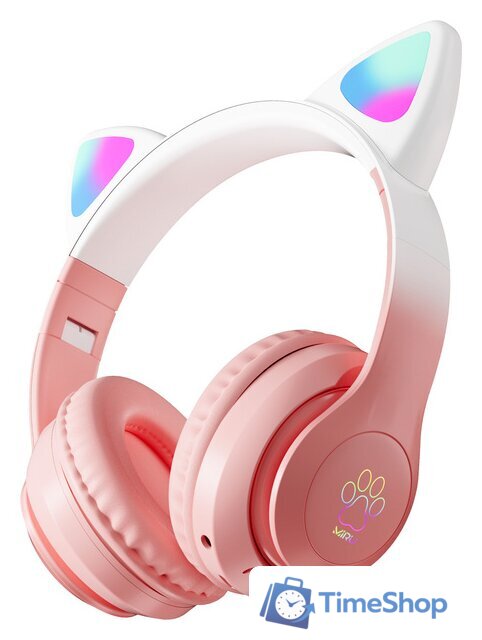 Наушники Miru Cat EP-W10 (розовый) - Изображение №2 — Интернет-магазин Time-Shop