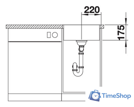 Кухонная мойка Blanco Zerox 400-IF Durinox (без клапана-автомата) - Изображение №2 — Интернет-магазин Time-Shop