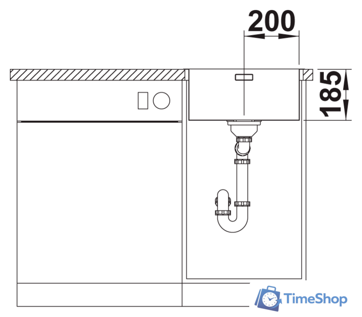 Кухонная мойка Blanco Solis 400-IF/A 526119 (полированная) - Изображение №4 — Интернет-магазин Time-Shop