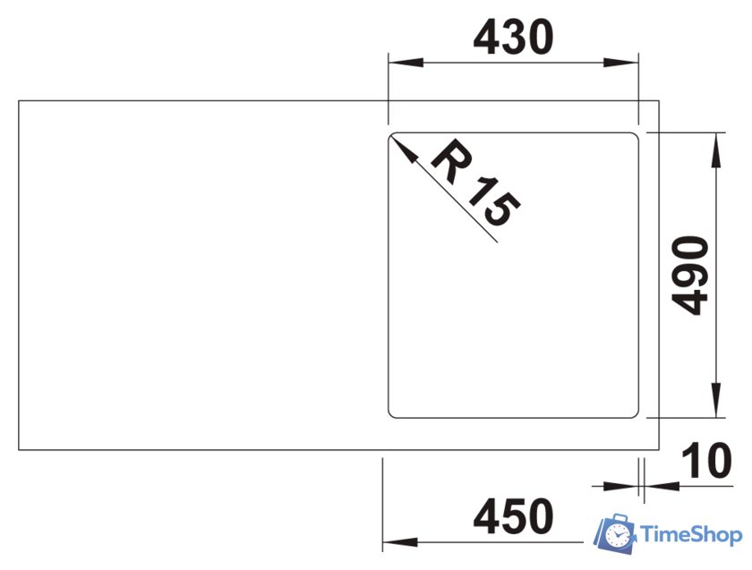 Кухонная мойка Blanco Solis 400-IF/A 526119 (полированная) - Изображение №3 — Интернет-магазин Time-Shop
