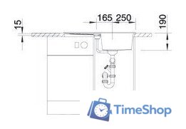 Кухонная мойка Blanco Metra 45 S 517346 (трюфель) - Изображение №5 — Интернет-магазин Time-Shop