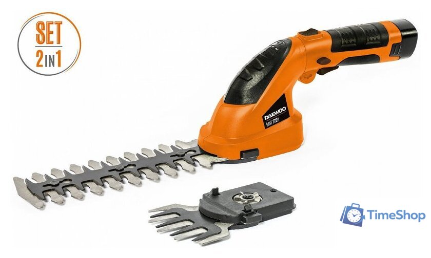 Кусторез + ножницы Daewoo Power DAHT 772Li Set (с 1-им АКБ) - Изображение №1 — Интернет-магазин Time-Shop