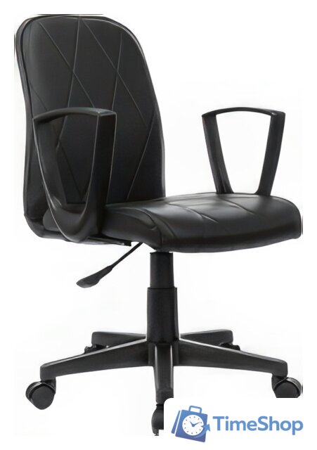 Офисное кресло Бюрократ CH-327 (черный экокожа) - Изображение №1 — Интернет-магазин Time-Shop