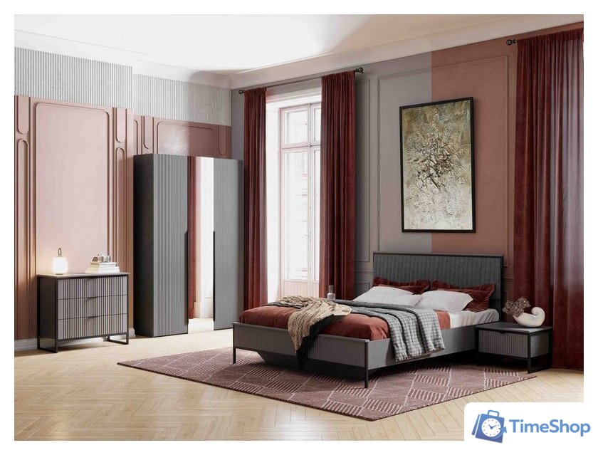 Тумба Мебельград Нора с ящиком (металл бруклин/графит) - Изображение №3 — Интернет-магазин Time-Shop