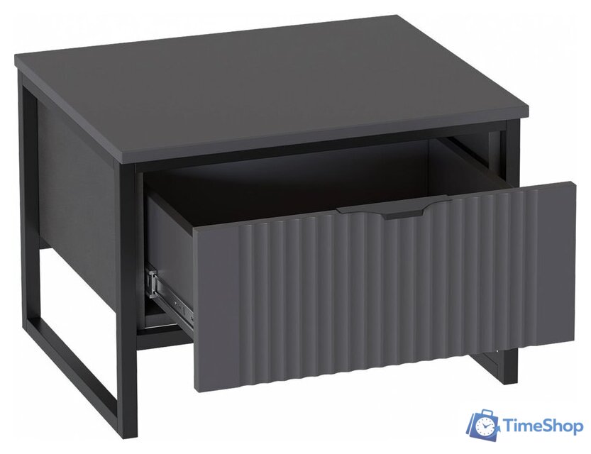 Тумба Мебельград Нора с ящиком (металл бруклин/графит) - Изображение №2 — Интернет-магазин Time-Shop