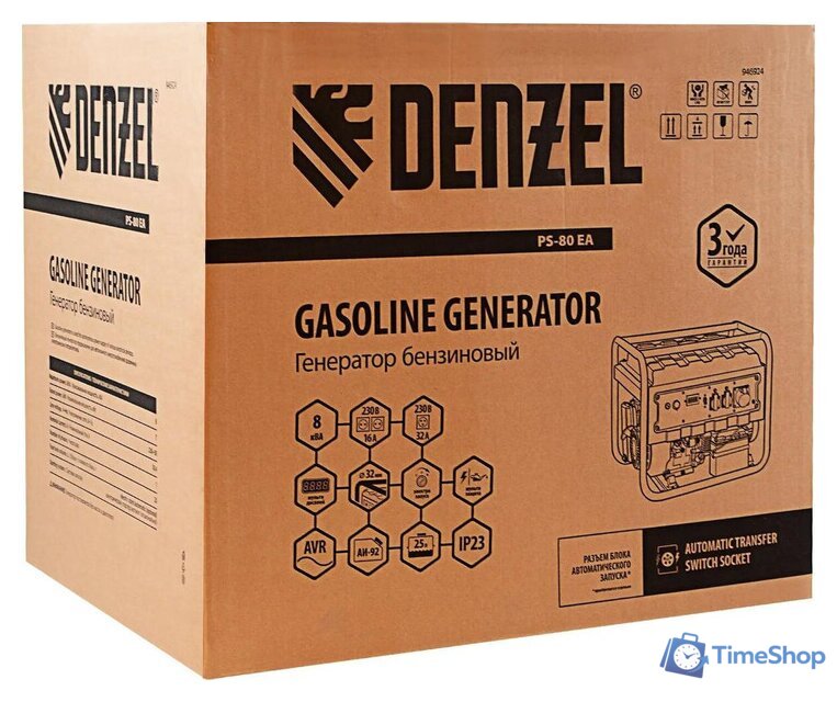 Бензиновый генератор Denzel PS 80 EA - Изображение №15 — Интернет-магазин Time-Shop