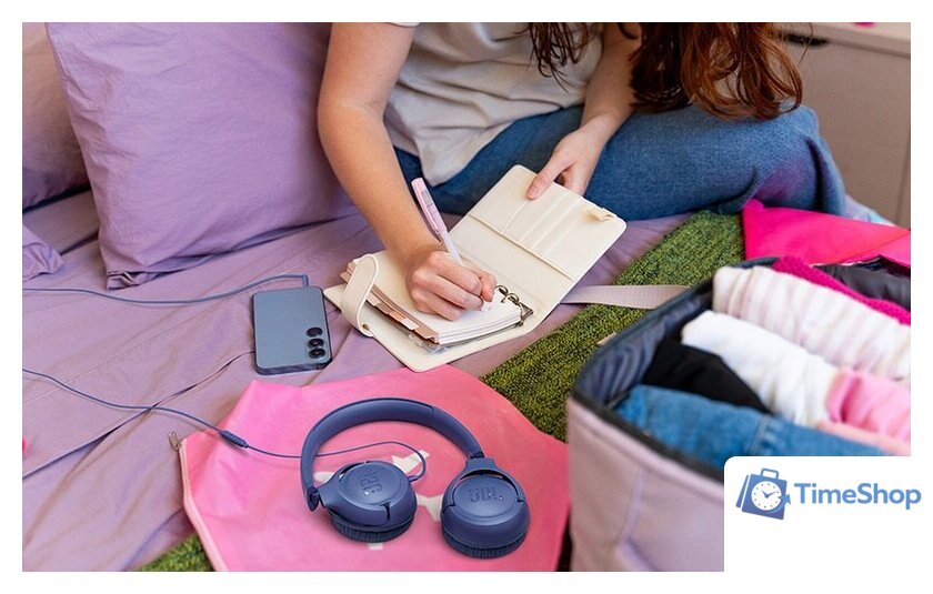 Наушники JBL Tune 530 (синий) - Изображение №11 — Интернет-магазин Time-Shop