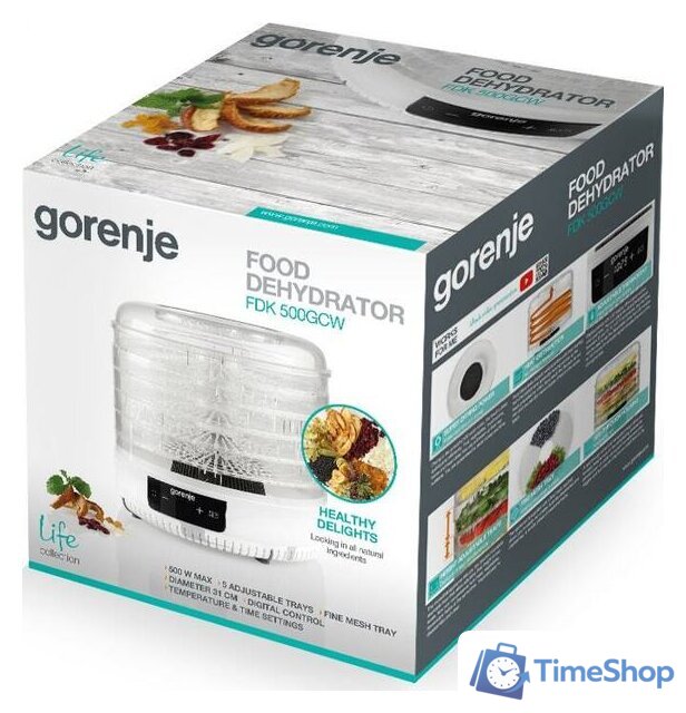 Сушилка для овощей и фруктов Gorenje FDK500GCW - Изображение №8 — Интернет-магазин Time-Shop