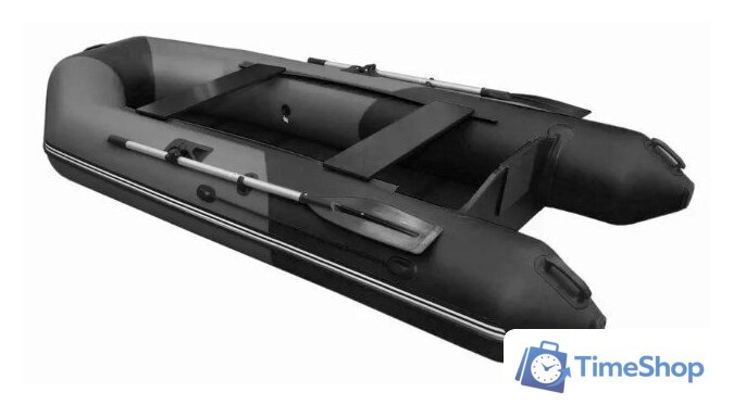 Моторно-гребная лодка Муссон 3000 С (серый/черный) - Изображение №3 — Интернет-магазин Time-Shop