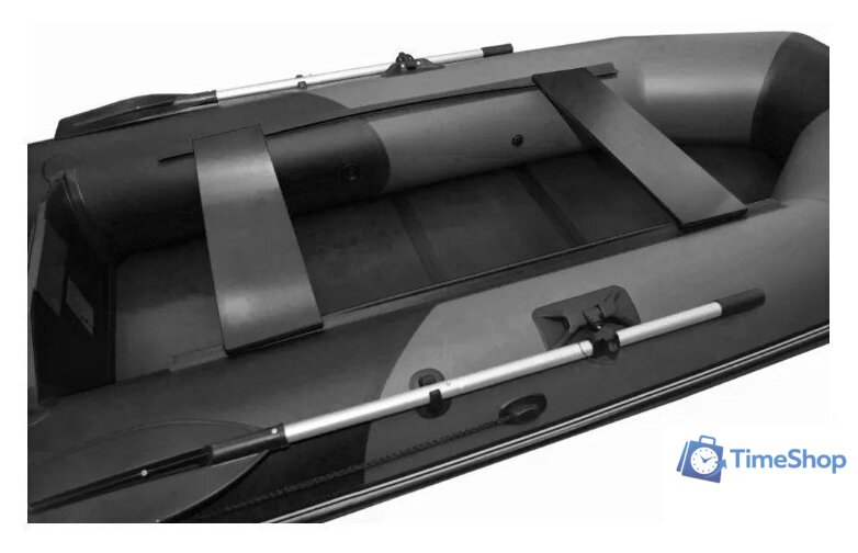 Моторно-гребная лодка Муссон 3000 С (серый/черный) - Изображение №7 — Интернет-магазин Time-Shop