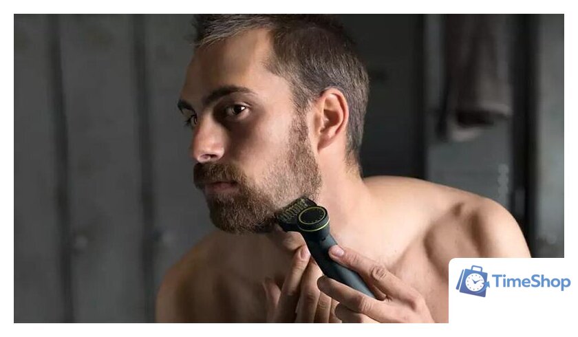 Триммер для бороды и усов Philips OneBlade Pro QP6530/15 - Изображение №6 — Интернет-магазин Time-Shop