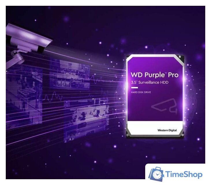 Жесткий диск WD Purple Pro 12TB WD121PURP - Изображение №3 — Интернет-магазин Time-Shop