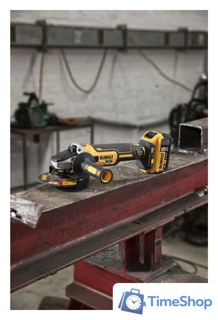 Угловая шлифмашина DeWalt DCG405P3 (с 3-мя АКБ, кейс) - Изображение №4 — Интернет-магазин Time-Shop