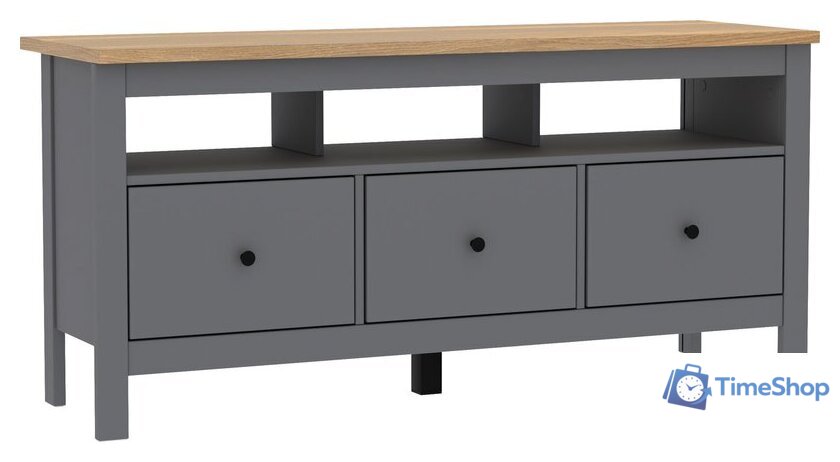 Тумба Mio Tesoro Сага 3 ящика 2.08.03.090.15 (серый/ясень) - Изображение №1 — Интернет-магазин Time-Shop