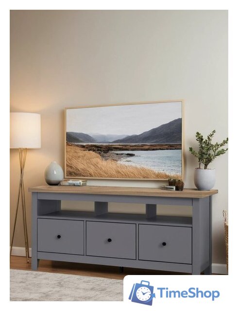 Тумба Mio Tesoro Сага 3 ящика 2.08.03.090.15 (серый/ясень) - Изображение №5 — Интернет-магазин Time-Shop