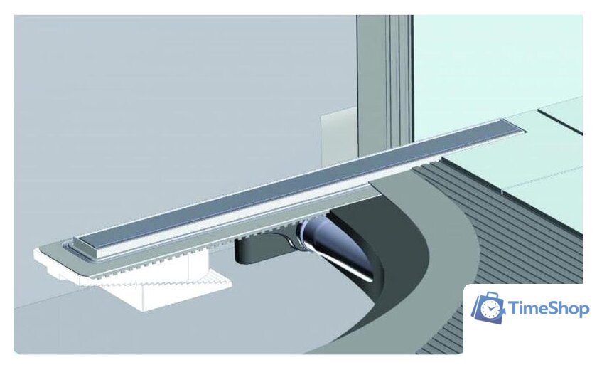Трап/канал Berges Wasserhaus B1 Keramik 600 091117 (хром глянец) - Изображение №6 — Интернет-магазин Time-Shop