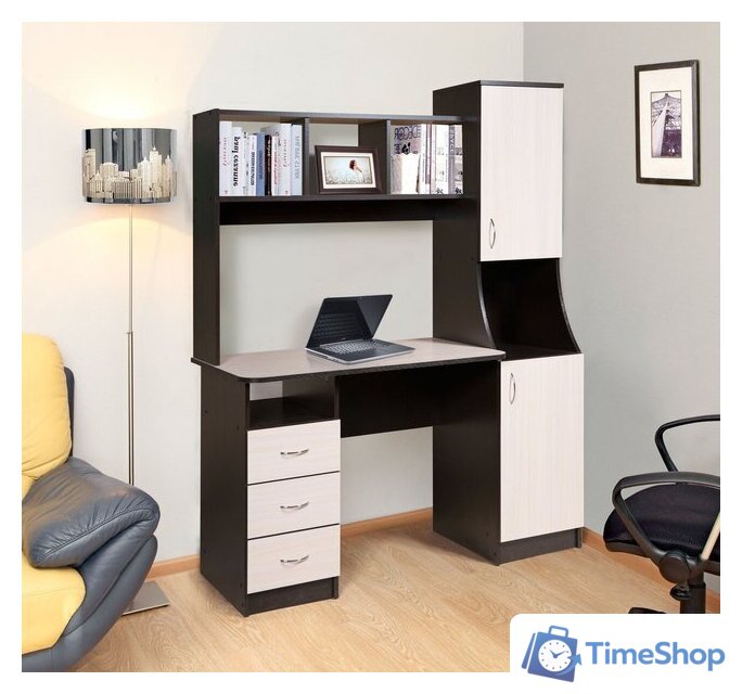 Стол Мебель-класс Партнер Правый (венге/ясень шимо светлый) - Изображение №2 — Интернет-магазин Time-Shop