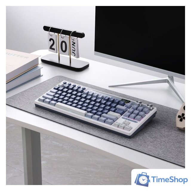 Клавиатура Royal Kludge M87 RGB Ocean Blue (RK Cream) - Изображение №10 — Интернет-магазин Time-Shop