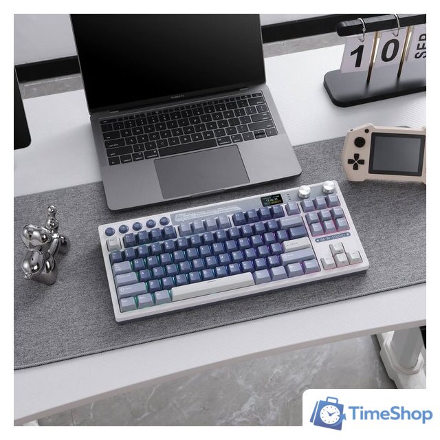 Клавиатура Royal Kludge M87 RGB Ocean Blue (RK Cream) - Изображение №9 — Интернет-магазин Time-Shop