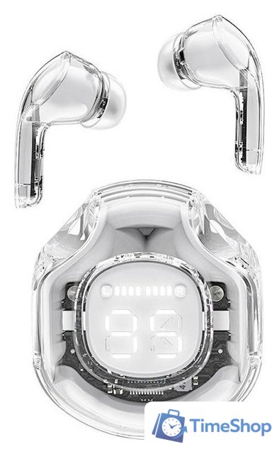 Наушники AceFast T8 Crystal (белый) - Изображение №1 — Интернет-магазин Time-Shop