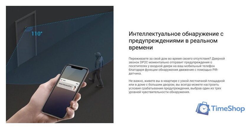 Видеоглазок Ezviz DP2C (серый) - Изображение №9 — Интернет-магазин Time-Shop