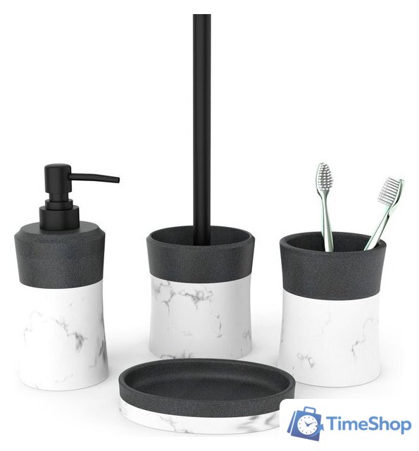Аксессуары для ванной и туалета FORA Ever (4 предмета) - Изображение №1 — Интернет-магазин Time-Shop