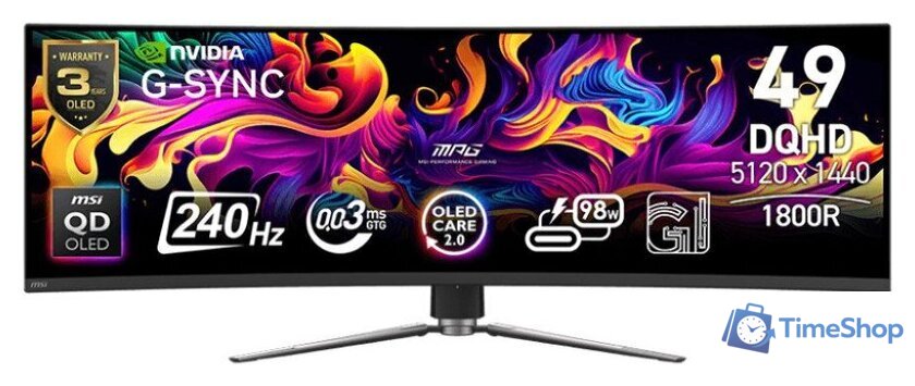 Игровой монитор MSI MPG 491CQPX QD-OLED - Изображение №1 — Интернет-магазин Time-Shop