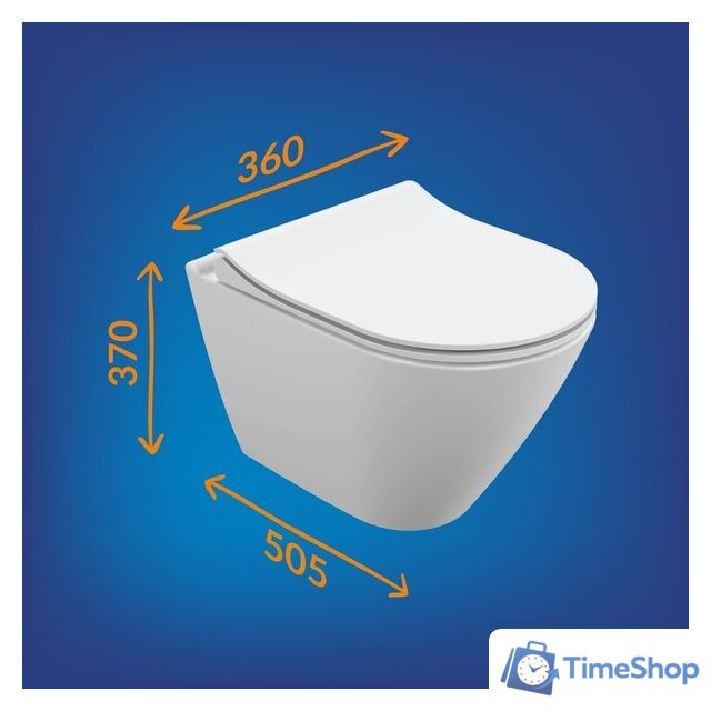 Унитаз подвесной Cersanit City Smart 64822 - Изображение №13 — Интернет-магазин Time-Shop