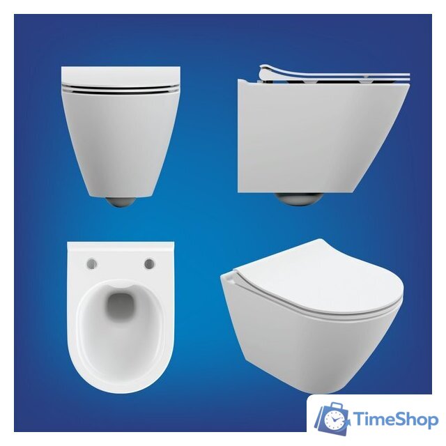 Унитаз подвесной Cersanit City Smart 64822 - Изображение №6 — Интернет-магазин Time-Shop