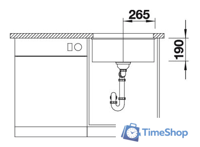 Кухонная мойка Blanco Rotan 500-U (антрацит) - Изображение №4 — Интернет-магазин Time-Shop