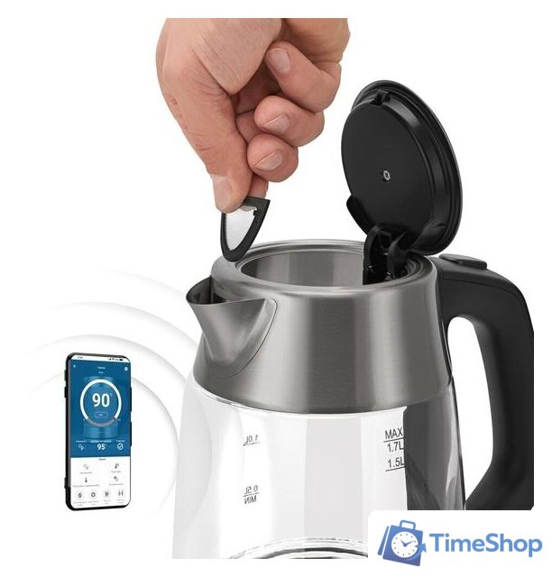 Электрический чайник Polaris PWK 1775CGLD Wi-Fi IQ Home - Изображение №5 — Интернет-магазин Time-Shop