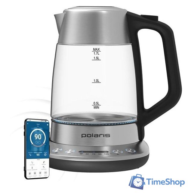 Электрический чайник Polaris PWK 1775CGLD Wi-Fi IQ Home - Изображение №3 — Интернет-магазин Time-Shop