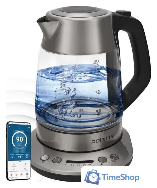 Электрический чайник Polaris PWK 1775CGLD Wi-Fi IQ Home - Изображение №1 — Интернет-магазин Time-Shop