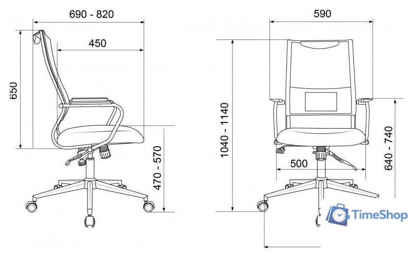 Офисное кресло Бюрократ CH Balance-LUX (черный) - Изображение №11 — Интернет-магазин Time-Shop