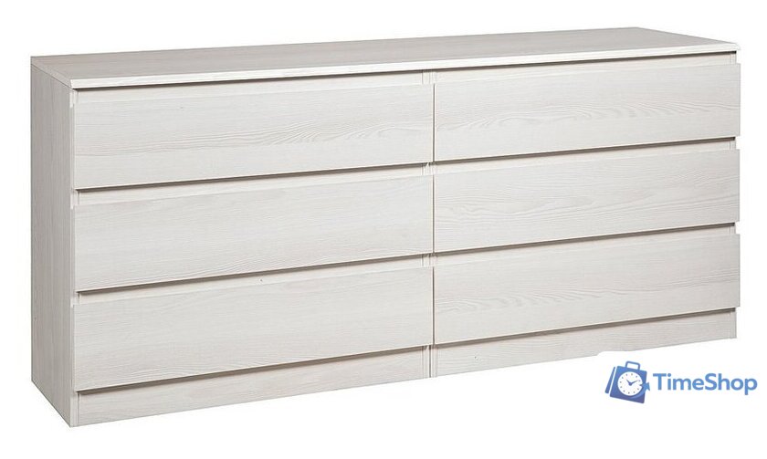 Комод Евва Турин ТР-6S/YA-S (ясень снежный) - Изображение №1 — Интернет-магазин Time-Shop